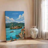 Lake Orta Travel Poster | Isola San Giulio, Italy Wall Art