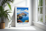 Lake Maggiore Travel Print Wall Art, Travel Poster of Lake Maggiore, Lake Maggiore Art Lovers Gift, Italy, Italian Lakes Art Gift NQ Media Designs