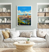 Florence Travel Poster Wall Art, Travel Print of Florence, Florence Art Lovers Gift, Italy, Italy Art Gift NQ Media Designs
