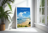 Woolacombe Travel Print Wall Art, Travel Poster of Woolacombe,England, Devon Art Lovers Gift, Travel Art Gift NQ Media Designs
