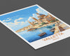 Valletta Travel Print Wall Art, Travel Poster of Valletta, Malta, Valletta Art, Valletta Art Lovers Gift, Malta Art Gift