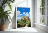 Assisi Travel Print, Travel Poster of Assisi , Italy, AssisiArt Lovers Gift, Wall Art Print NQ Media Designs