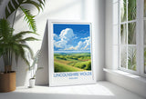 Lincolnshire Wolds Travel Poster Wall Art, Travel Print of Lincolnshire Wolds, England, Lincolnshire Art Lovers Gift, Travel Art Gift NQ Media Designs