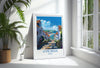 Lyme Regis Travel Print, Travel Poster of Lyme Regis, England, Dorset Art, Lyme Regis Art Lovers Gift, Wall Art Print