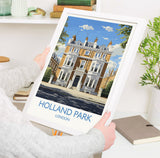Holland Park Travel Print, Travel Poster of Holland Park, London,England, London Art Lovers Gift, Wall Art Print NQ Media Designs