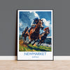 Newmarket Travel Poster Wall Art, Travel Print of Newmarket , Suffolk England, Newmarket Races Art Lovers Gift, England Art Gift NQ Media Designs