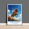 Cheltenham Travel Poster Wall Art, Travel Print of Cheltenham , Gloucestershire, England, Cheltenham Races Art Lovers Gift, England Art Gift NQ Media Designs