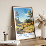 Cannock Chase Travel Poster, Travel Print of Cannock Chase, England, Staffordshire Art, Cannock Chase Art Lovers Gift, Wall Art Print NQ Media Designs