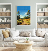 Cannock Chase Travel Poster, Travel Print of Cannock Chase, England, Staffordshire Art, Cannock Chase Art Lovers Gift, Wall Art Print NQ Media Designs