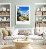 Puglia Travel Poster Wall Art, Travel Print of Puglia, Puglia Art Lovers Gift, Italy, Italy Art Gift NQ Media Designs