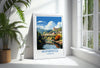 Ironbridge Travel Print, Travel Poster of Ironbridge, England, Shropshire Art, Ironbridge Art Lovers Gift, Wall Art Print