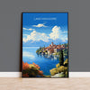 Lake Maggiore Travel Poster Wall Art, Travel Print of Lake Maggiore, Lake Maggiore Art Lovers Gift, Italy, Italian Lakes Art Gift NQ Media Designs