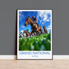 Grand National Travel Poster Wall Art, Travel Print of Aintree, Merseyside, England, Grand National Horse Race Art Gift, England Art Gift NQ Media Designs