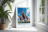 Grand National Travel Poster Wall Art, Travel Print of Aintree, Merseyside, England, Grand National Horse Race Art Gift, England Art Gift NQ Media Designs