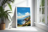 Madeira Travel Poster Wall Art, Travel Print of Madeira , Madeira Art Print, Portugal Wall Print, Madeira Art Lovers Gift NQ Media Designs