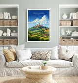Montepulciano Travel Poster Wall Art, Travel Print of Montepulciano, Montepulciano Art Lovers Gift, Italy, Italy Art Gift NQ Media Designs