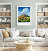 Montepulciano Travel Print Wall Art, Travel Poster of Montepulciano, Montepulciano Art Lovers Gift, Italy, Italy Art Gift NQ Media Designs