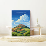 Montepulciano Travel Poster Wall Art, Travel Print of Montepulciano, Montepulciano Art Lovers Gift, Italy, Italy Art Gift NQ Media Designs
