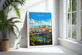 Florence Travel Poster Wall Art, Travel Print of Florence, Florence Art Lovers Gift, Italy, Italy Art Gift NQ Media Designs