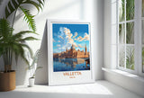 Valletta Travel Print Wall Art, Travel Poster of Valletta, Malta, Valletta Art, Valletta Art Lovers Gift, Malta Art Gift NQ Media Designs