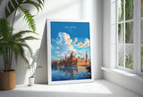 Valletta Travel Poster Wall Art, Travel Print of Valletta, Malta, Valletta Art, Valletta Art Lovers Gift, Malta Art Gift NQ Media Designs