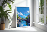 Dublin Print Wall Art, Travel Poster of Dublin, Ireland, Dublin Art Lovers Gift, Travel Wall Decor Gift NQ Media Designs