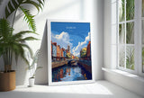 Dublin Print Wall Art, Travel Poster of Dublin, Ireland, Dublin Art Lovers Gift, Travel Wall Decor Gift NQ Media Designs