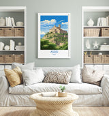 Assisi Travel Poster, Travel Print of Assisi , Italy, Assisi Art Lovers Gift, Wall Art Print NQ Media Designs