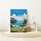 Boscastle Travel Poster, Travel Print of Boscastle, England, Cornwall Art, Boscastle Art Lovers Gift, Wall Art Print NQ Media Designs