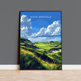 Royal Birkdale Travel Print, Travel Poster of Royal Birkdale Golf Course, Royal Birkdale Art Lovers Gift, Birthday Gift NQ Media Designs