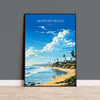Newport Beach Travel Poster, Travel Print of Newport Beach, California, Newport Beach Art Lovers Gift, USA Gift, Wall Art Print