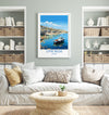 Lyme Regis Travel Print, Travel Poster of Lyme Regis, England, Dorset Art, Lyme Regis Art Lovers Gift, Wall Art Print