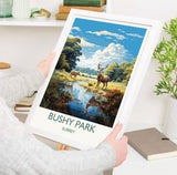Bushy Park Travel Print, Travel Poster of Bushy Park, Surrey, London,England, London Art Lovers Gift, Wall Art Print NQ Media Designs