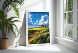 Royal Lytham & St Annes Travel Poster, Travel Print of Royal Lytham Golf Course, Royal Lytham Art Lovers Gift, Birthday Gift NQ Media Designs