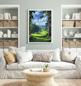 Sunningdale Travel Poster, Travel Print of Sunningdale Golf Course, Sunningdale Art Lovers Gift, Berkshire, Birthday Gift NQ Media Designs