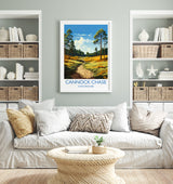 Cannock Chase Travel Print, Travel Poster of Cannock Chase, England, Staffordshire Art, Cannock Chase Art Lovers Gift, Wall Art Print NQ Media Designs