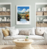 Ironbridge Travel Print, Travel Poster of Ironbridge, England, Shropshire Art, Ironbridge Art Lovers Gift, Wall Art Print NQ Media Designs