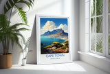 Cape Town Travel Print, Travel Poster of Cape Town,Cape Town Art Lovers Gift, South Africa Gift, Wall Art Print NQ Media Designs