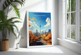 Johannesburg Travel Poster, Travel Print of Johannesburg, Johannesburg Art Lovers Gift, South Africa Gift, Wall Art Print NQ Media Designs