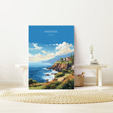 Madeira Travel Poster Wall Art, Travel Print of Madeira , Madeira Art Print, Portugal Wall Print, Madeira Art Lovers Gift NQ Media Designs