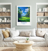 Augusta National Travel Print, Travel Poster of Augusta National Golf Course, Masters Poster, Augusta National Art Lovers Gift, USA Gift NQ Media Designs