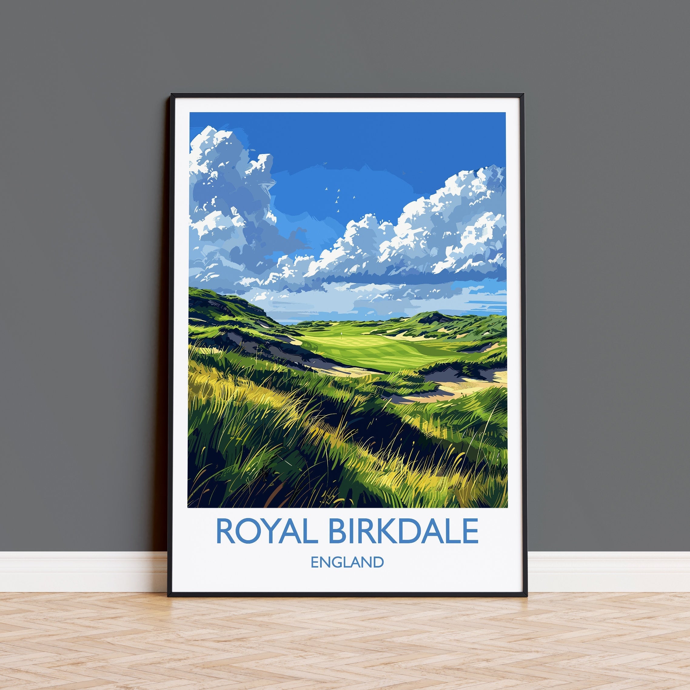 Royal Birkdale Travel Print, Travel Poster of Royal Birkdale Golf Course, Royal Birkdale Art Lovers Gift, Birthday Gift NQ Media Designs