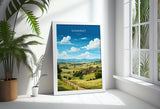 Somerset Travel Poster Wall Art, Travel Print of Somerset, England, Somerset Art Lovers Gift, Somerset Gift NQ Media Designs
