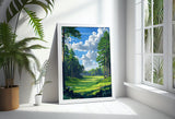 Sunningdale Travel Poster, Travel Print of Sunningdale Golf Course, Sunningdale Art Lovers Gift, Berkshire, Birthday Gift NQ Media Designs