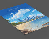 Brisbane Travel Poster, Travel Print of Brisbane , Queensland Art, Australia Art Lovers Gift, Brisbane Wall Art NQ Media Designs