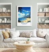 Brisbane Travel Print, Travel Poster of Brisbane, Queensland Art, Australia Art Lovers Gift, Brisbane Wall Art NQ Media Designs