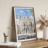 Holland Park Travel Print, Travel Poster of Holland Park, London,England, London Art Lovers Gift, Wall Art Print NQ Media Designs