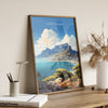 Cape Town Travel Poster, Travel Print of Cape Town,Cape Town Art Lovers Gift, South Africa Gift, Wall Art Print