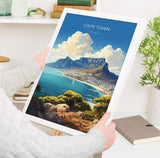 Cape Town Travel Poster, Travel Print of Cape Town,Cape Town Art Lovers Gift, South Africa Gift, Wall Art Print NQ Media Designs