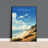 Dunwich Beach Travel Poster, Travel Print of Dunwich Beach,Dunwich Beach Art Lovers Gift, Suffolk Coast Wall Art NQ Media Designs